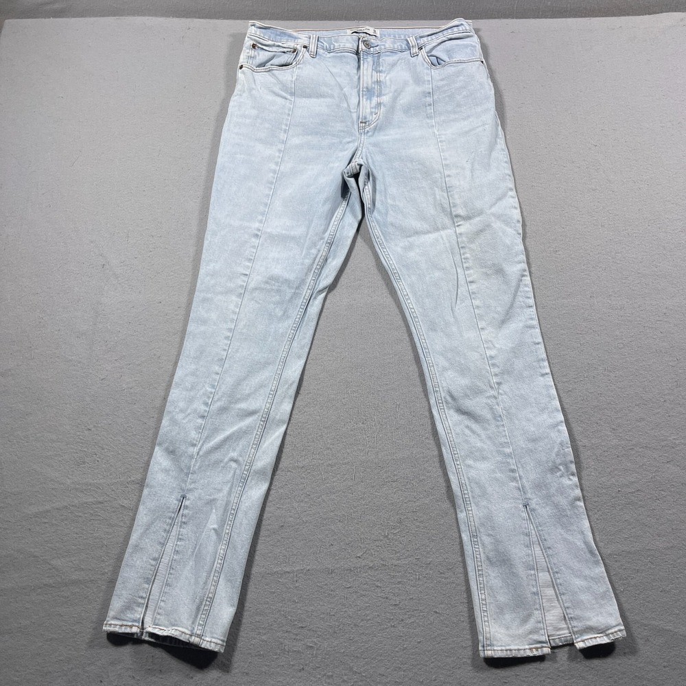 Abercrombie & Fitch Jeans Women 33/16L High Rise Skinny Light Wash Minimalist